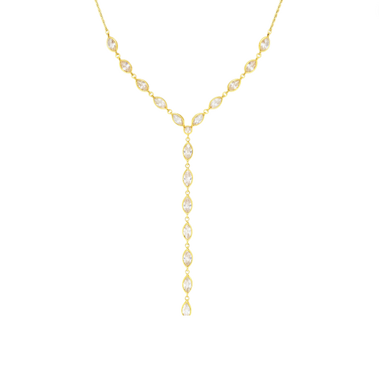 Teardrops Lariat Necklace