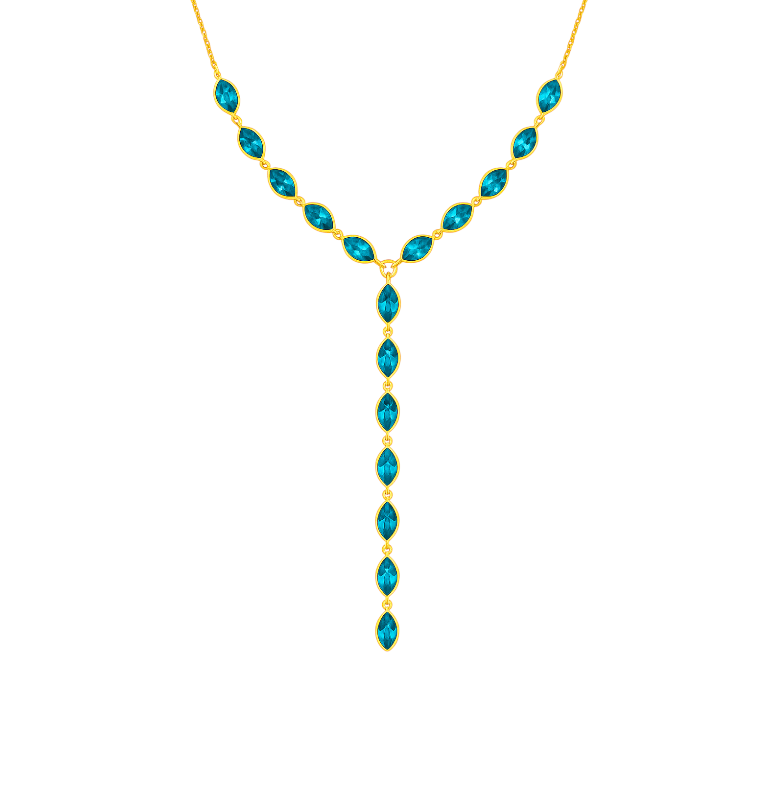 Teardrops Lariat Necklace