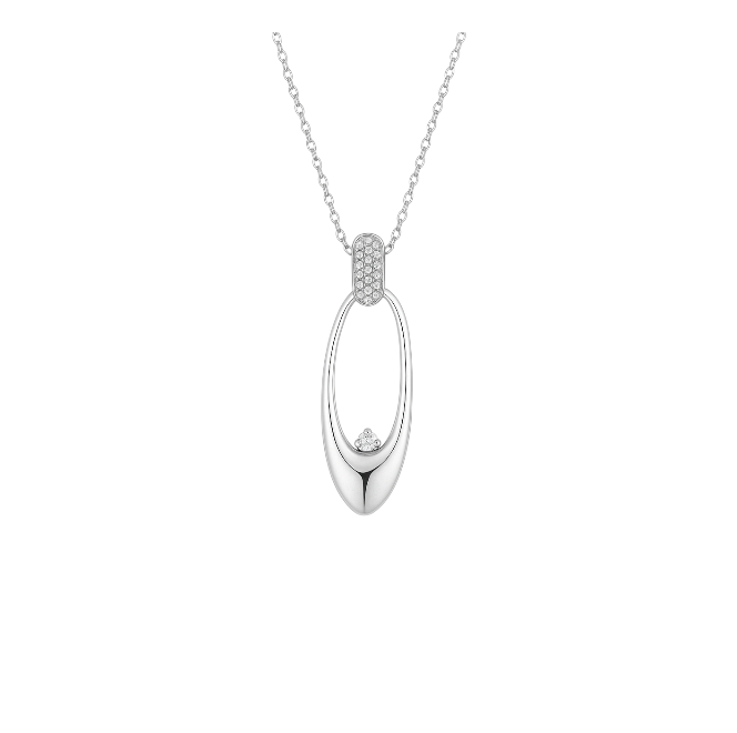 Circle Pointed Loop Necklace