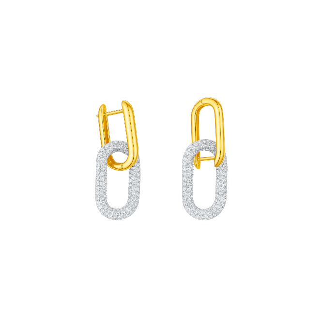 Pavé Chain Link Earrings