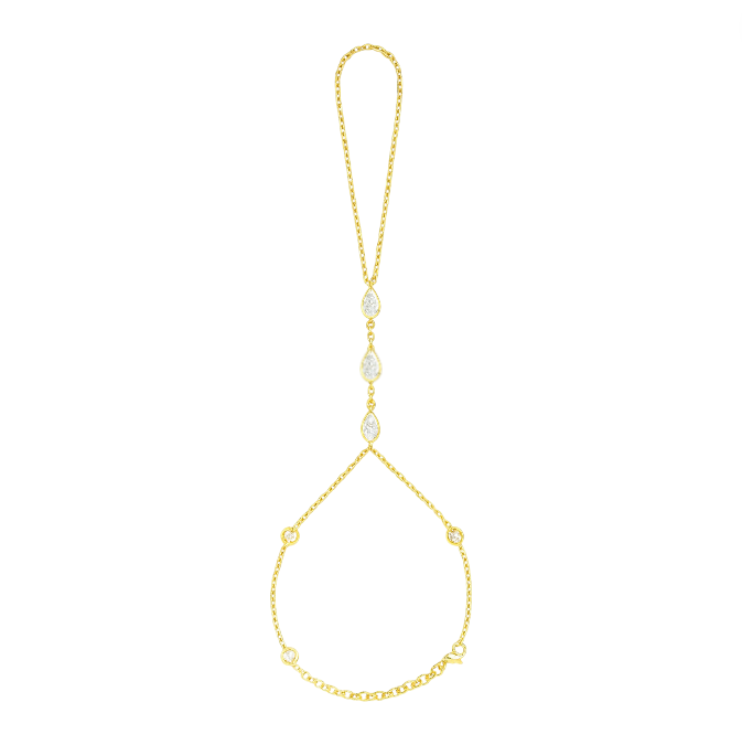 Circles & Pears Hand Chain