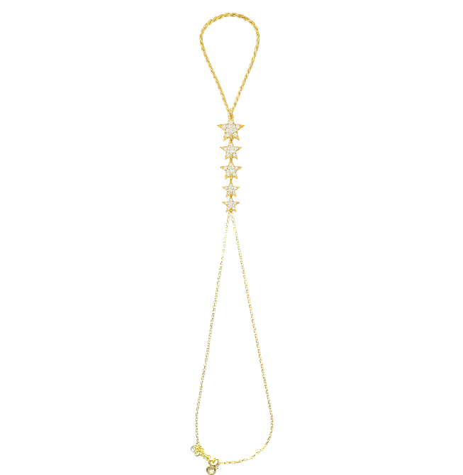 Ascending Pavé Stars Handchain III
