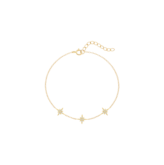 Triple Pavé North Stars Bracelet