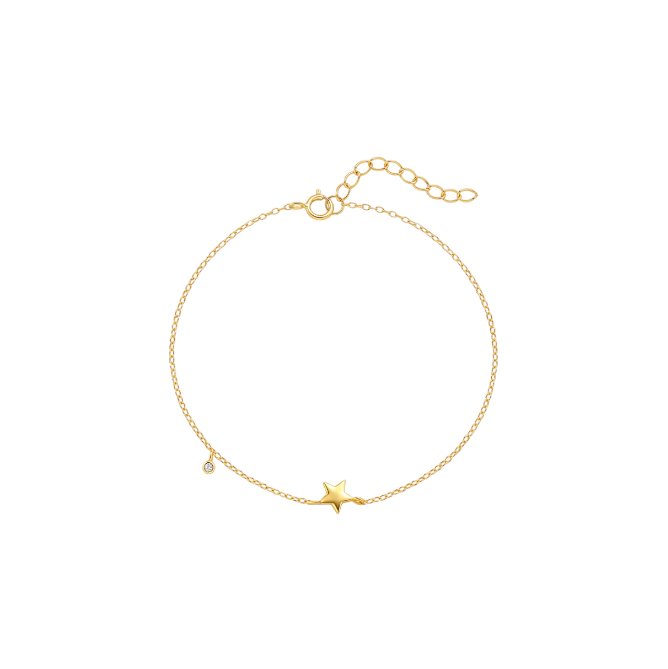 Star Dangling Circle Bracelet