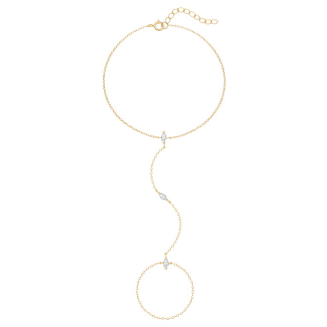 Triple Marquise Handchain