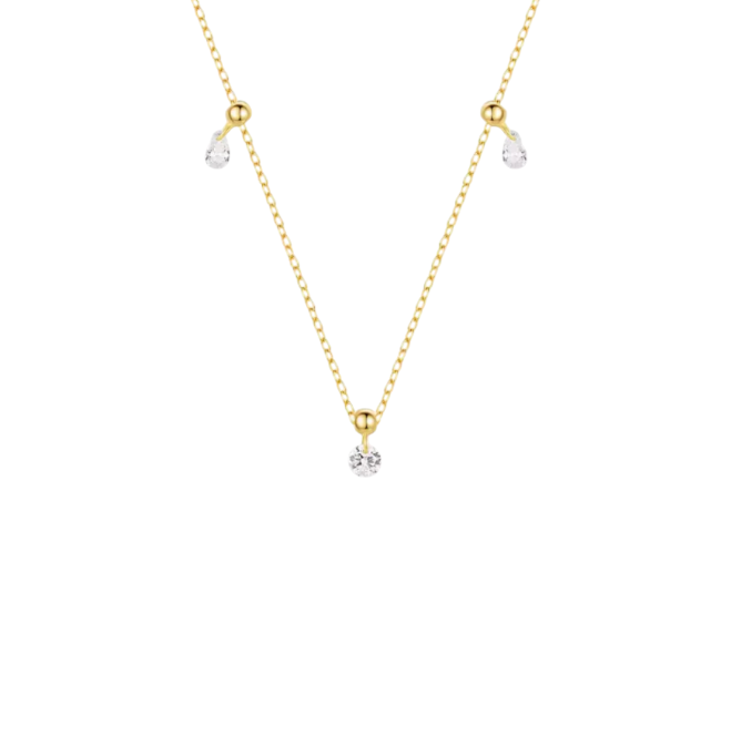 Dangling Crystals Necklace