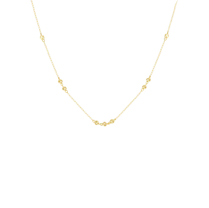 Multi Textured Circles Necklace