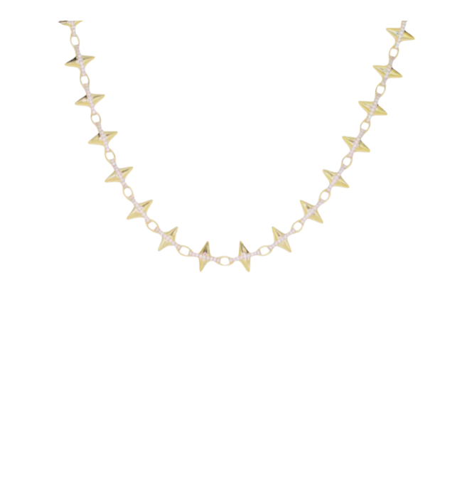 Pavé Spiked Necklace