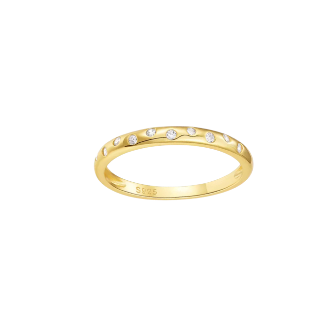 Scattered Circles Band Ring