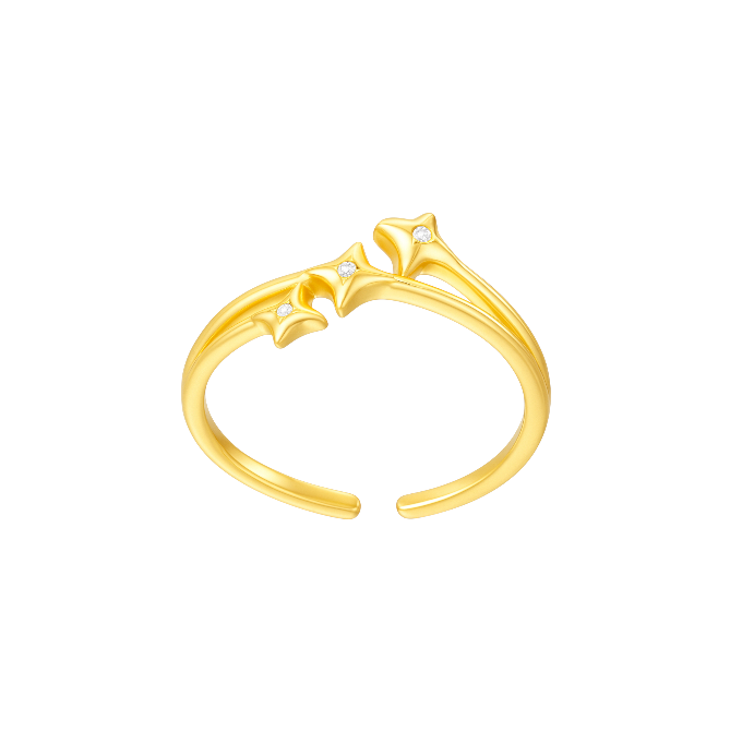 Trio Stars Illusion Ring