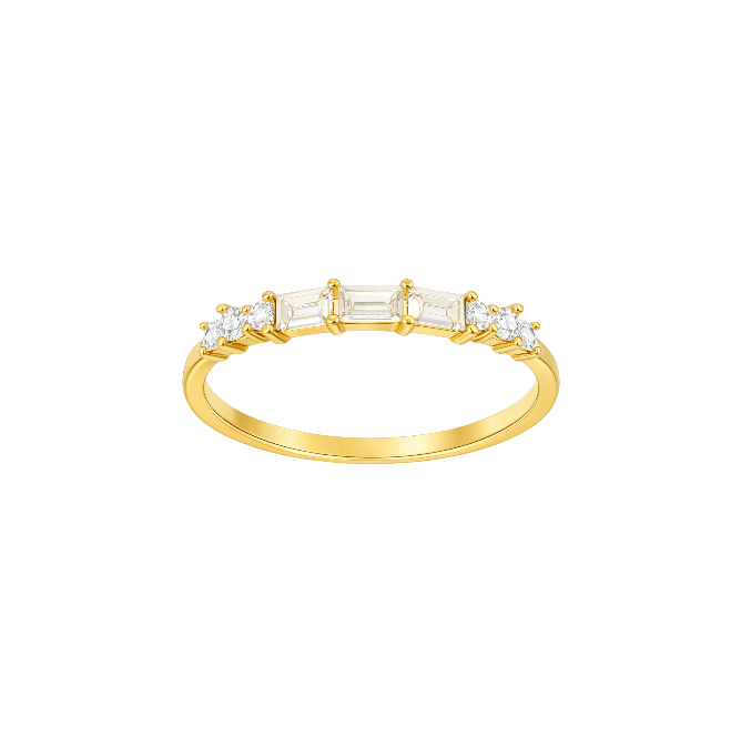Baguette & Circle Band Ring