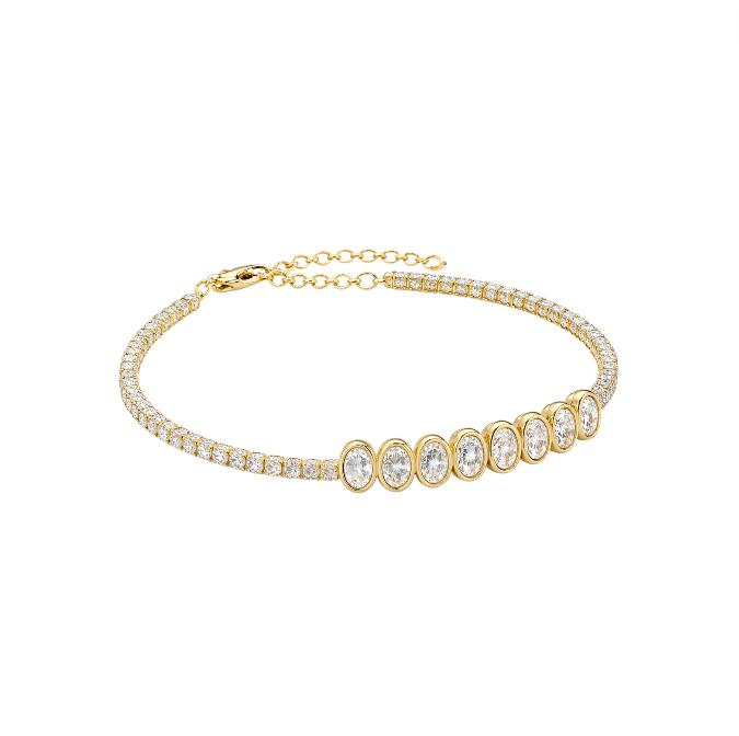 Multi Ovals Tennis Bracelet