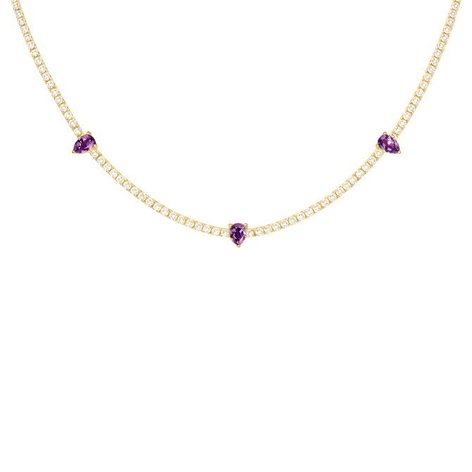 Teardrops Tennis Necklace