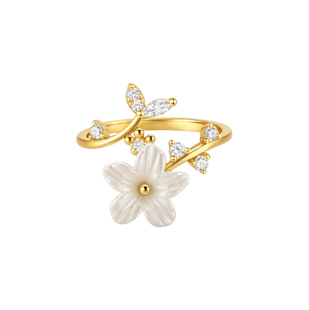Flower Bloom Open Ring
