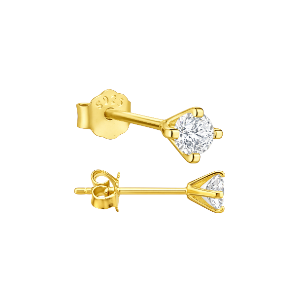 Crystal Circle Stone Stud