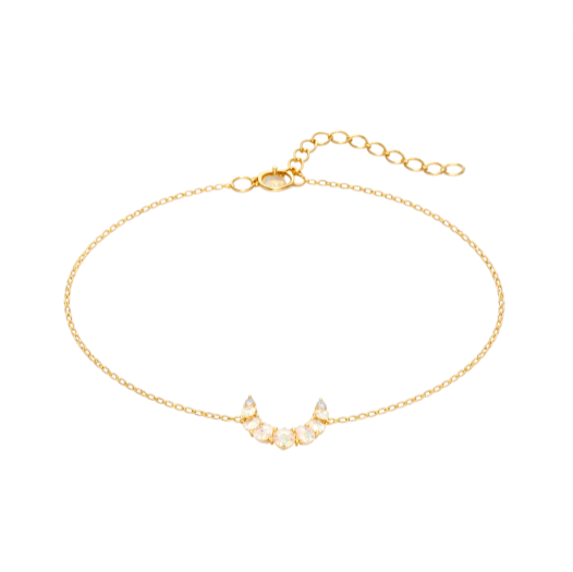 Opal Crescent Bracelet