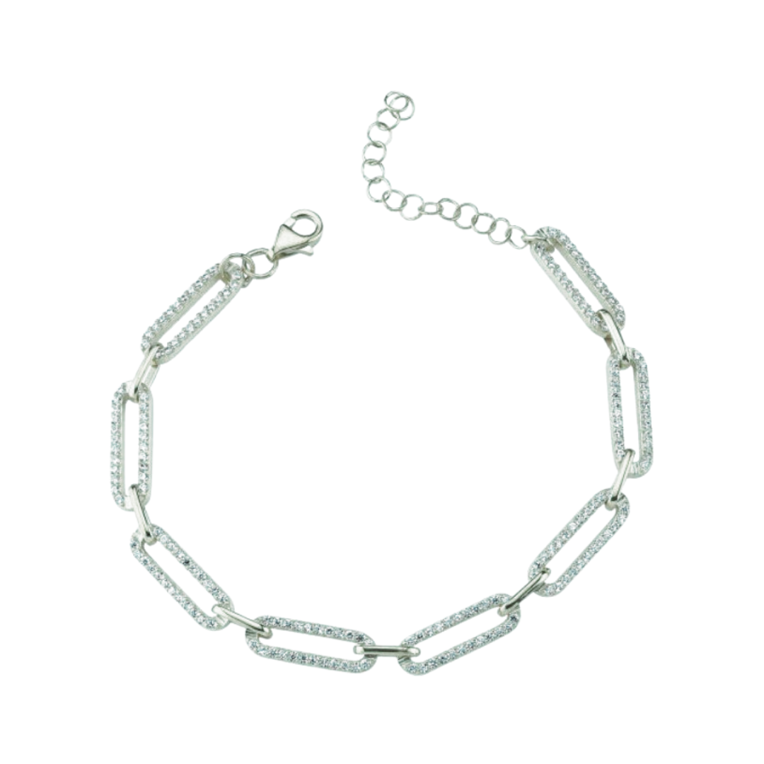 Pavé Linked Chain Bracelet