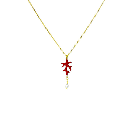 Pearl Marine Coral Necklace