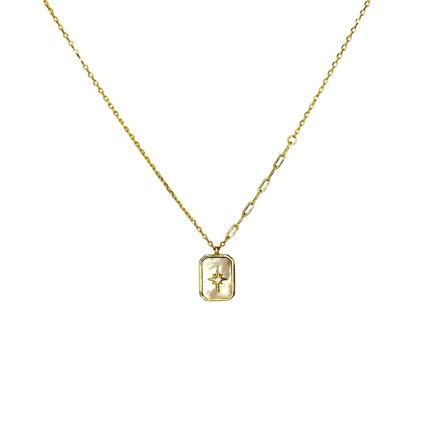 North Star Pearl Oval Necklace