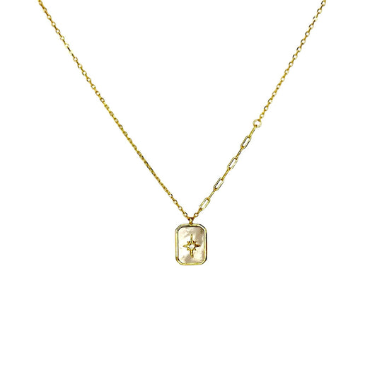 North Star Pearl Oval Necklace