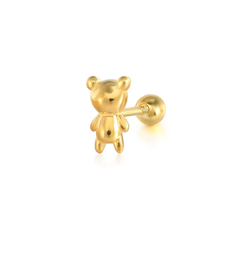Teddy Bear Stud Earring