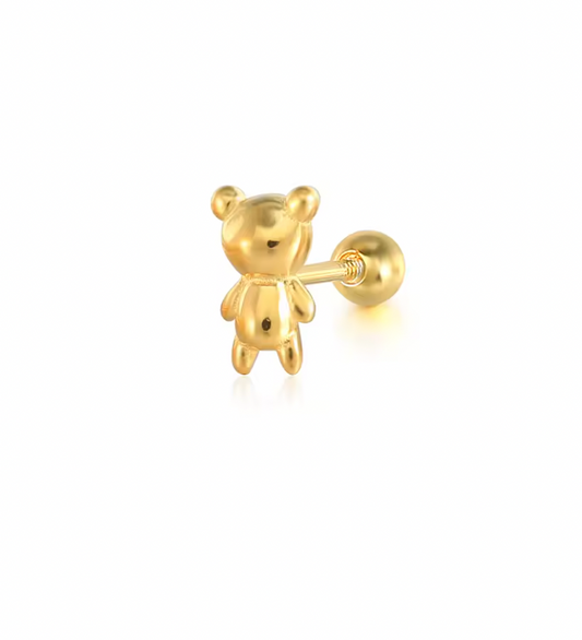 Teddy Bear Stud Earring