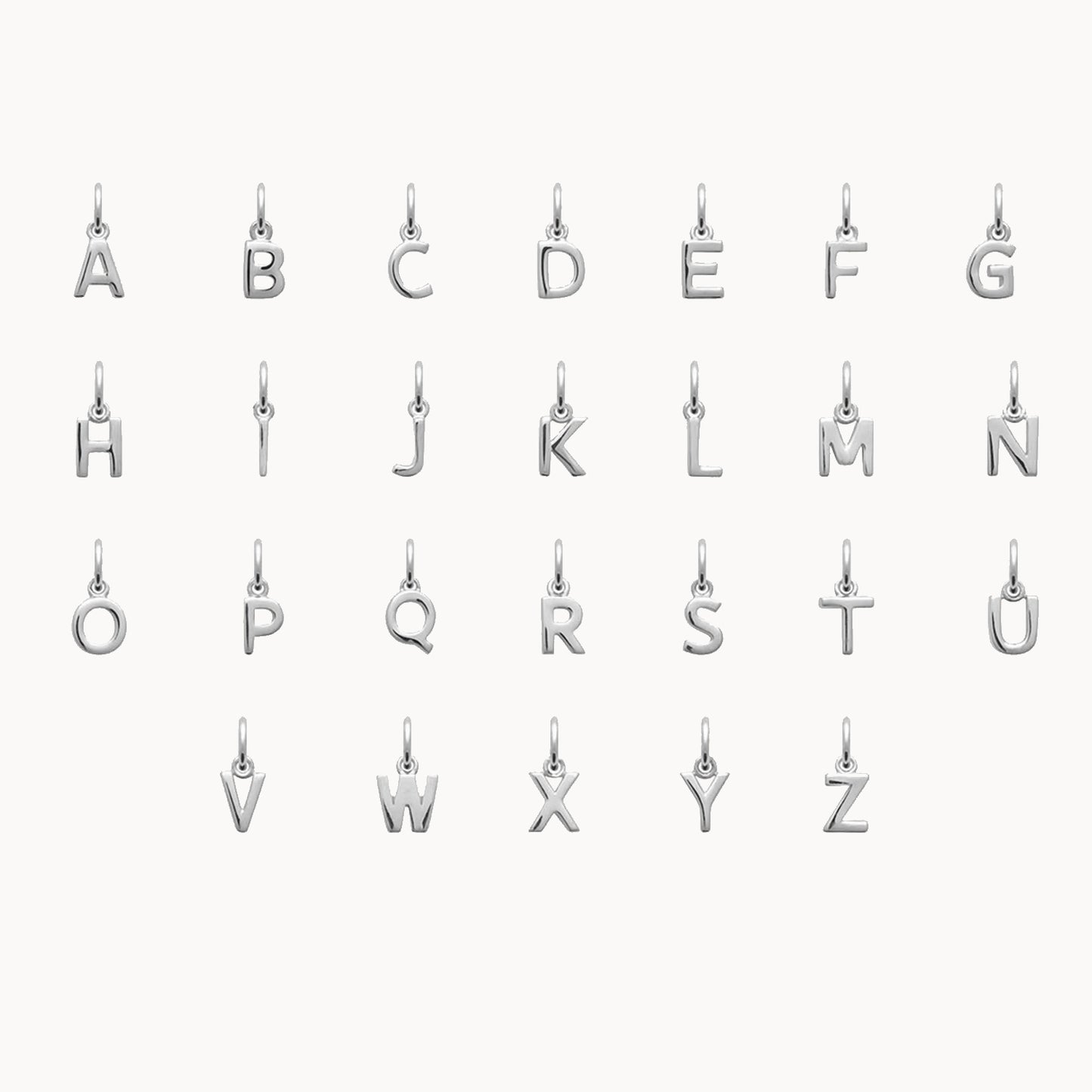 Mini English Letter Charm