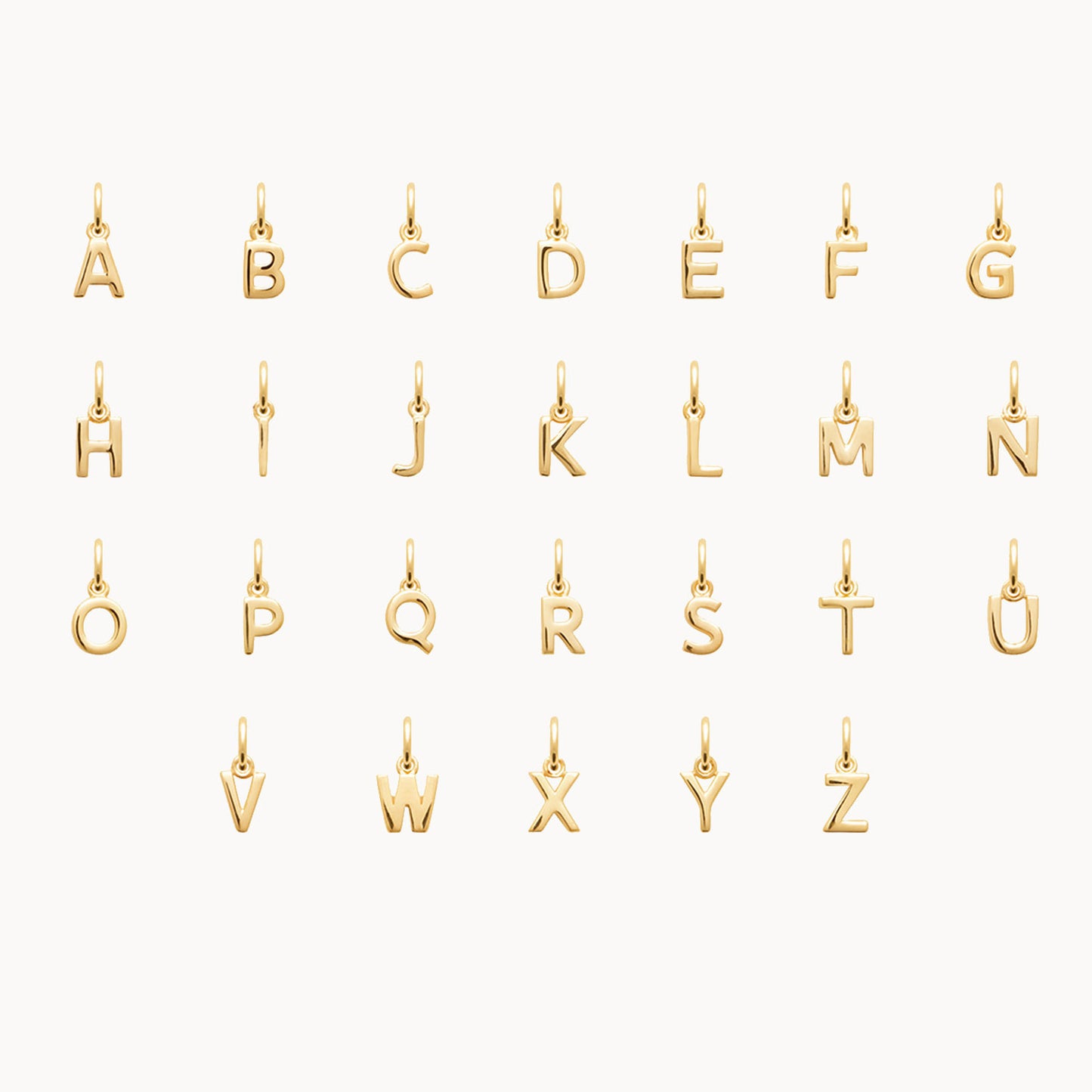 Mini English Letter Charm