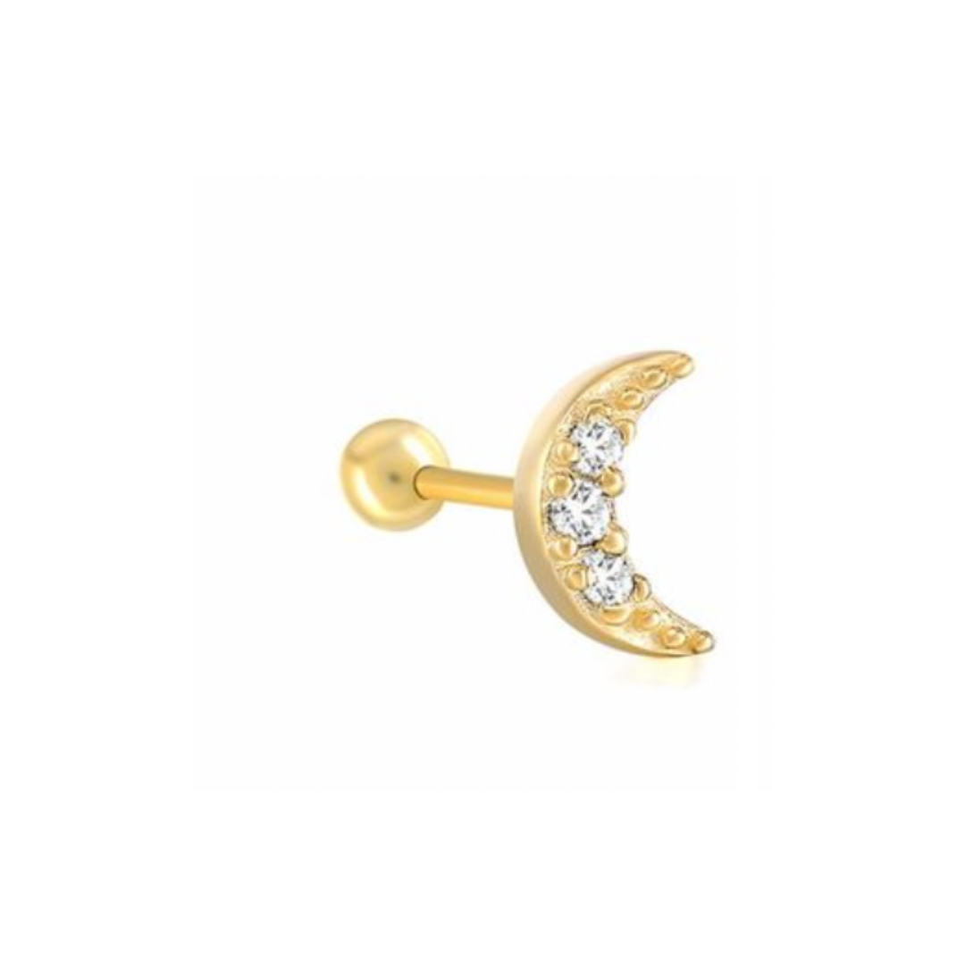 Moon Stud Earring