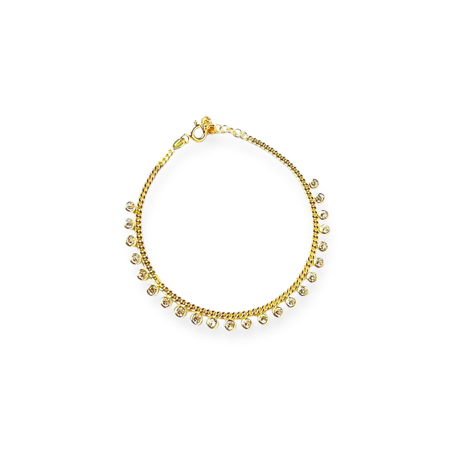 Dangling Circles Chain Bracelet
