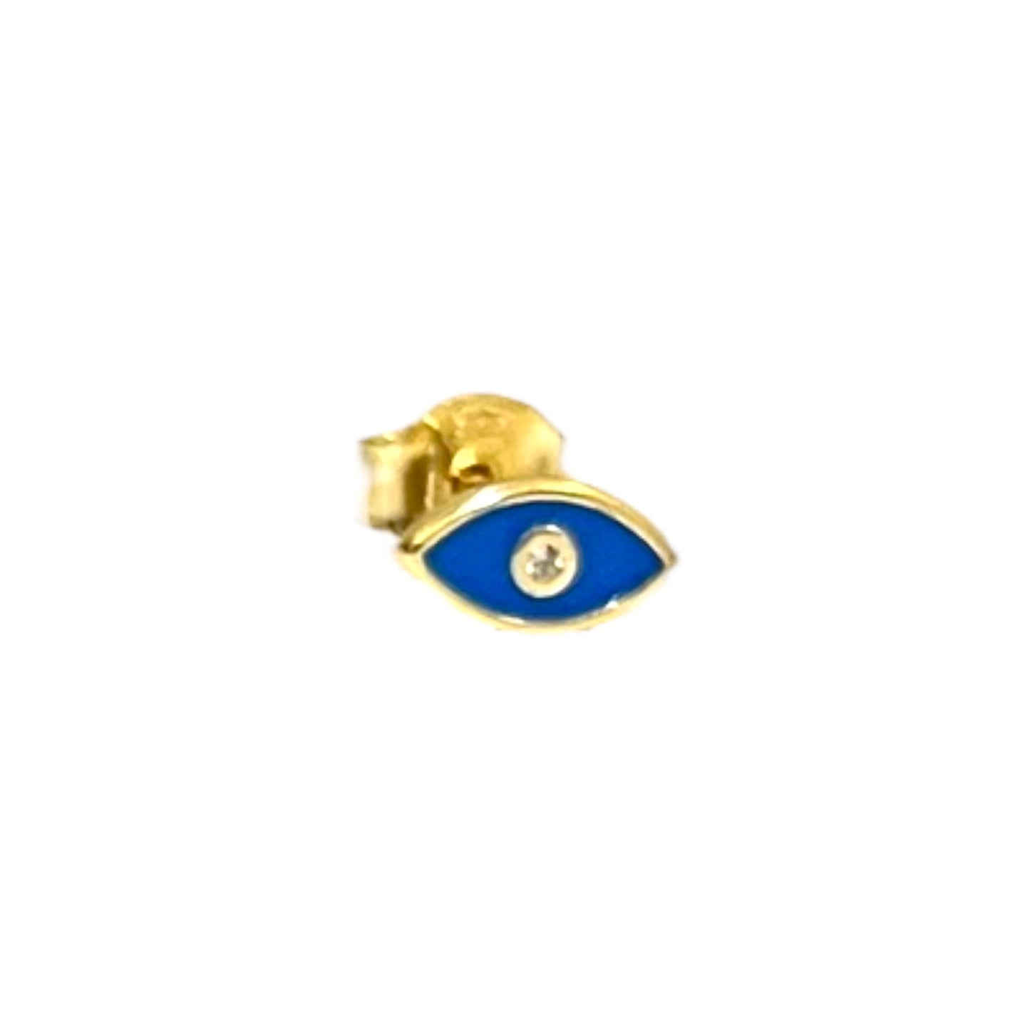 Enamel Eye Stud Earring