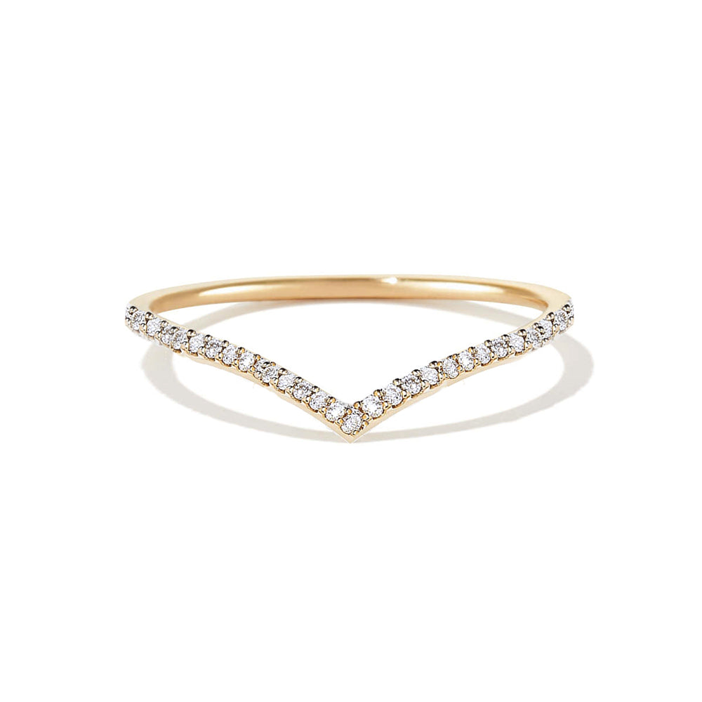 Pavé V ring