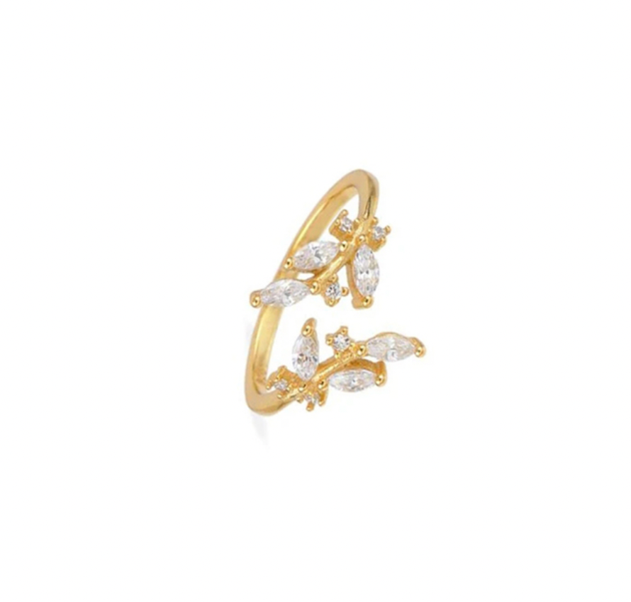 Double Leaf Ring
