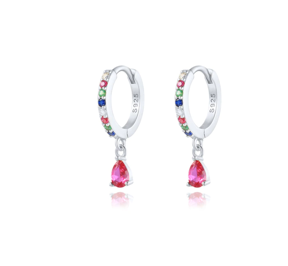 Diamond Stud Hoops