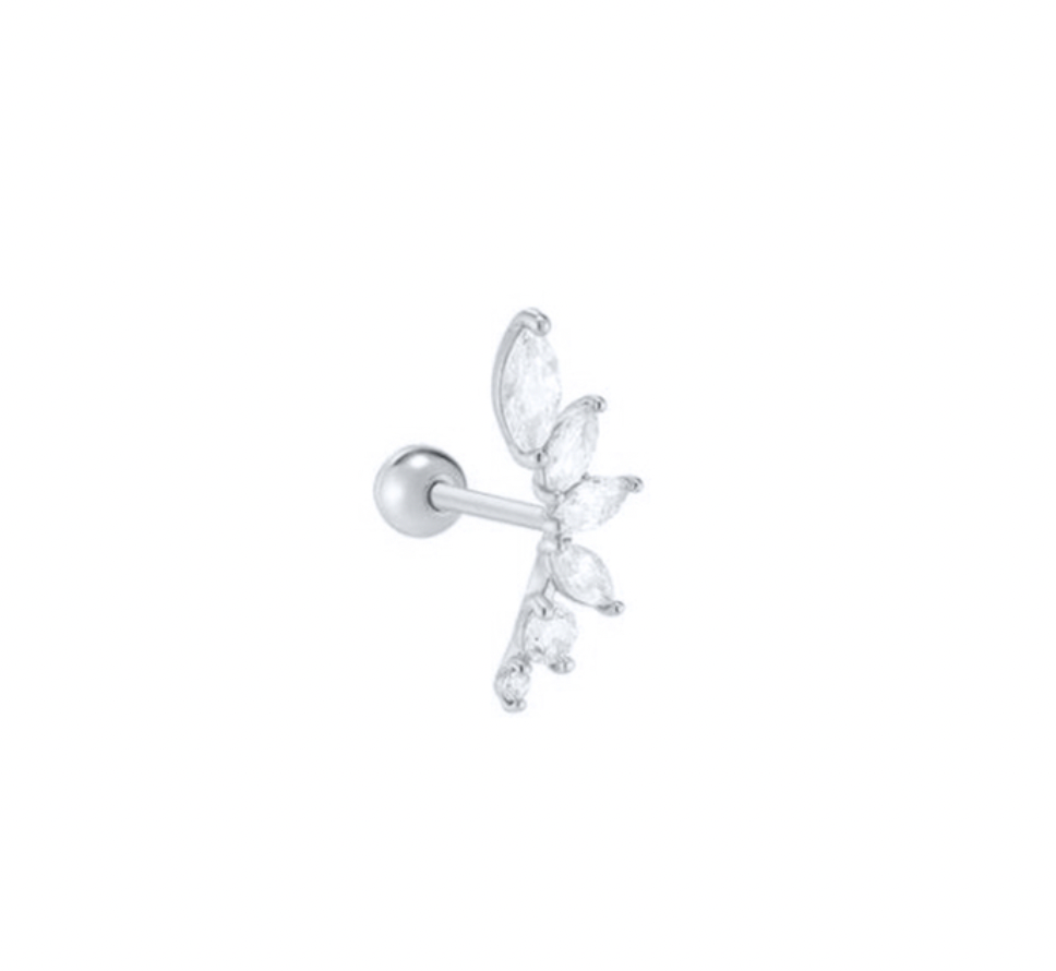 Curved Petals Stud