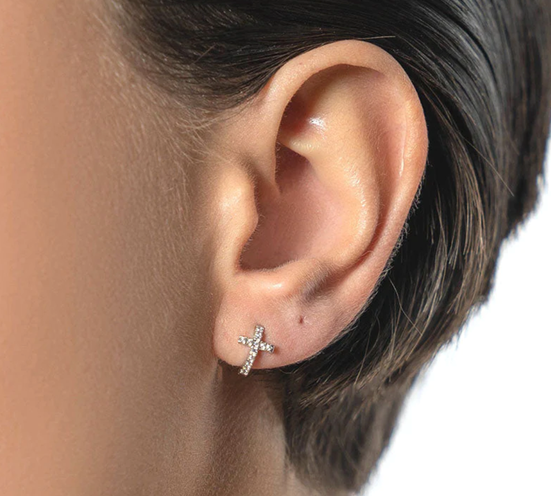 Cross Stud Earring