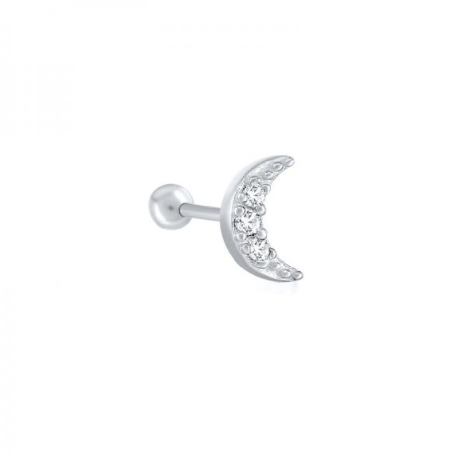 Moon Stud Earring