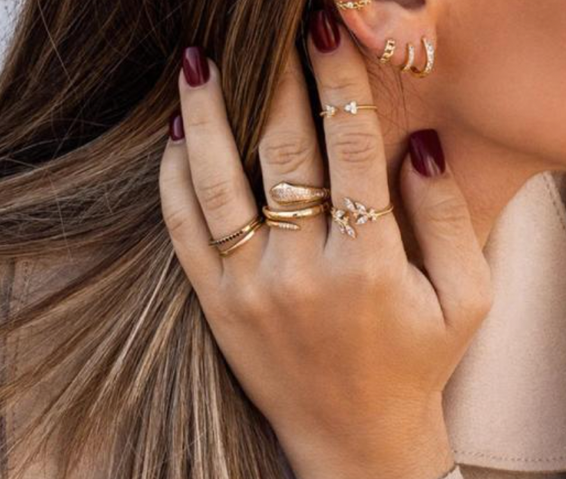 Double Leaf Ring