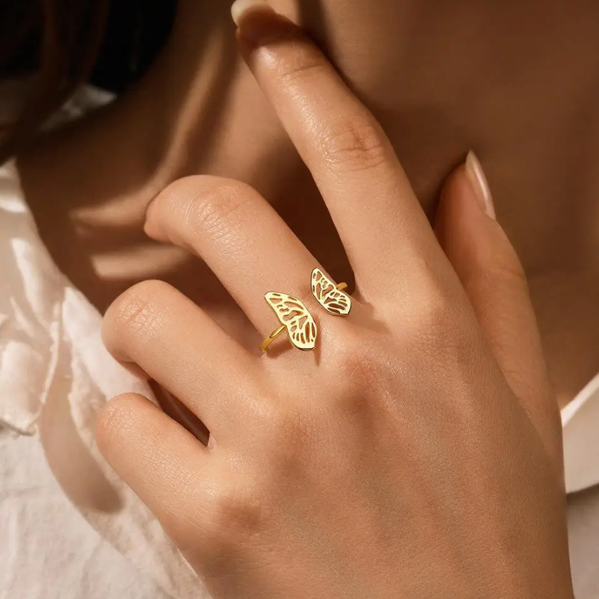 Bold Butterfly Ring