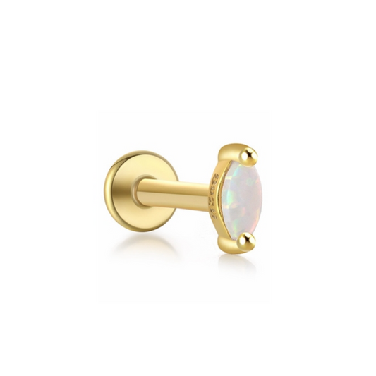 Opal Marquise Stud
