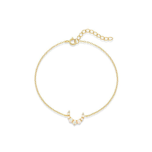 Opal Crescent Bracelet