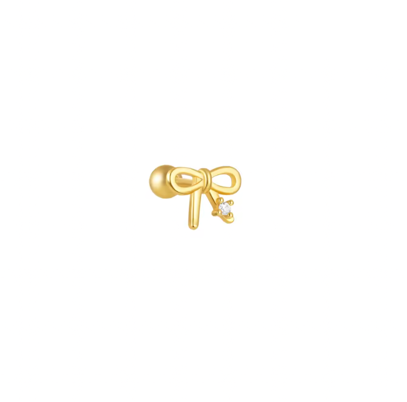 Bow Sparkle Stud Earring