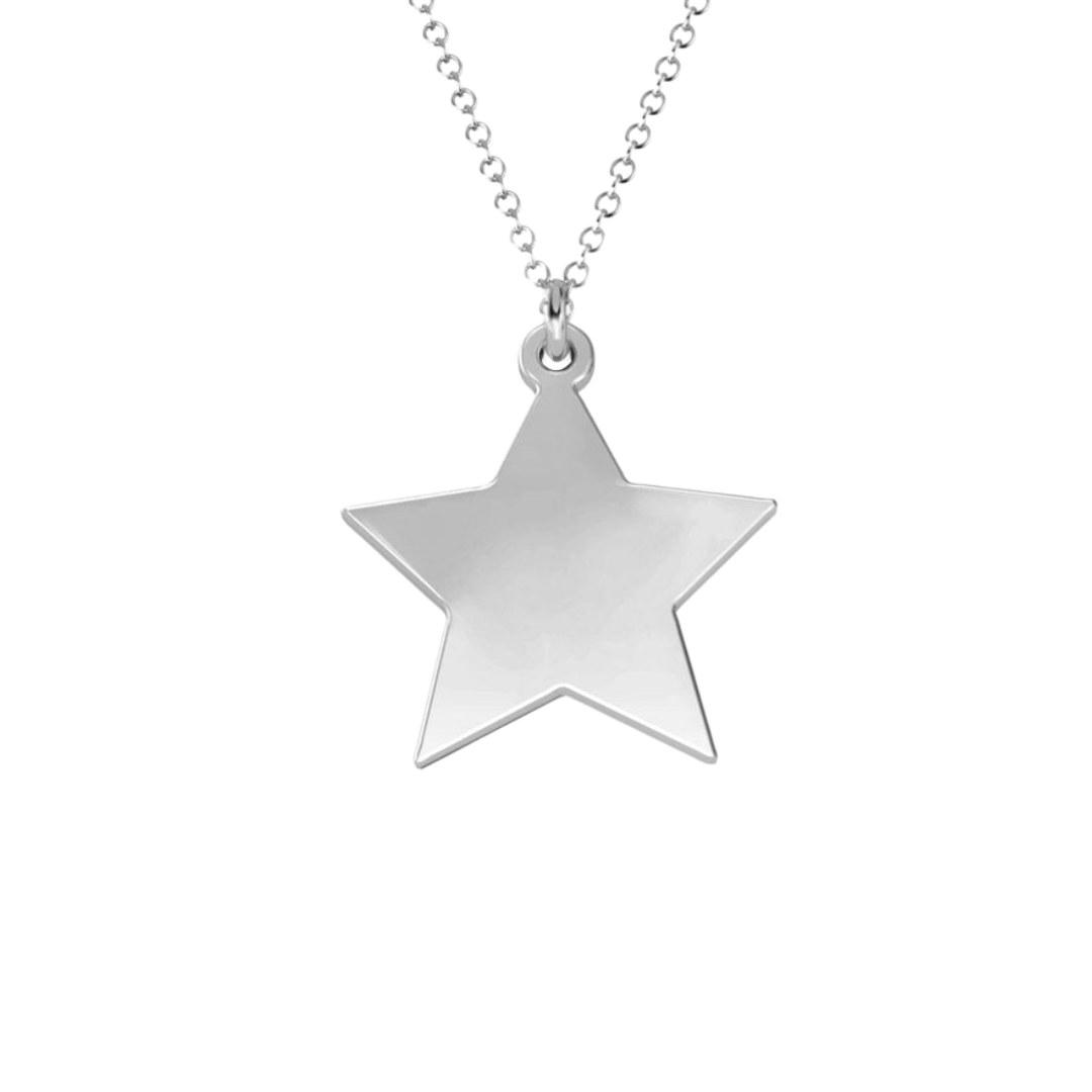 Engravable Star Necklace