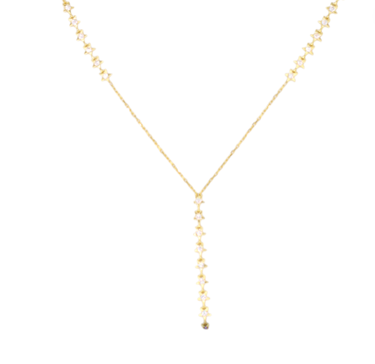 Mini Shining Stars Lariat Necklace