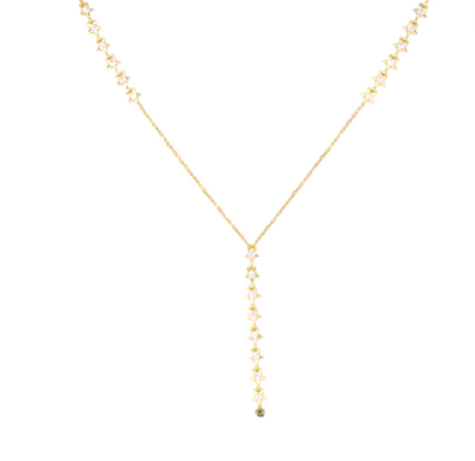Mini Shining Stars Lariat Necklace