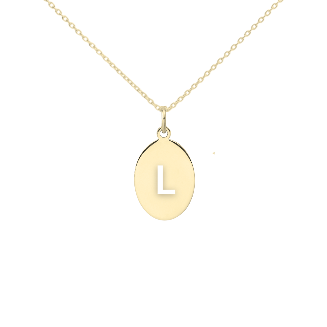 Engravable Oval Necklace