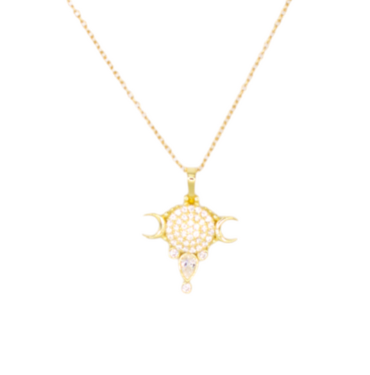 Pavé Moonstone Necklace
