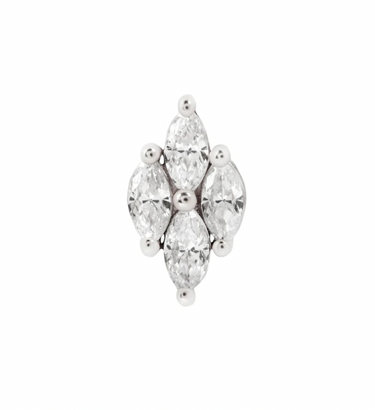 Horse Eye Marquise Stud