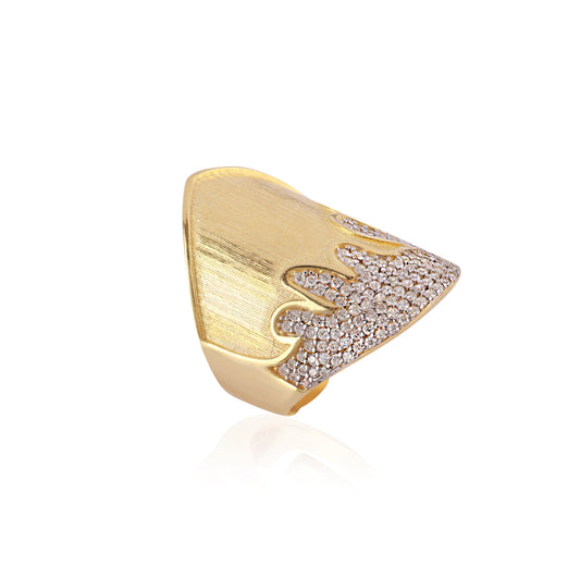 Pave Waterfall Ring