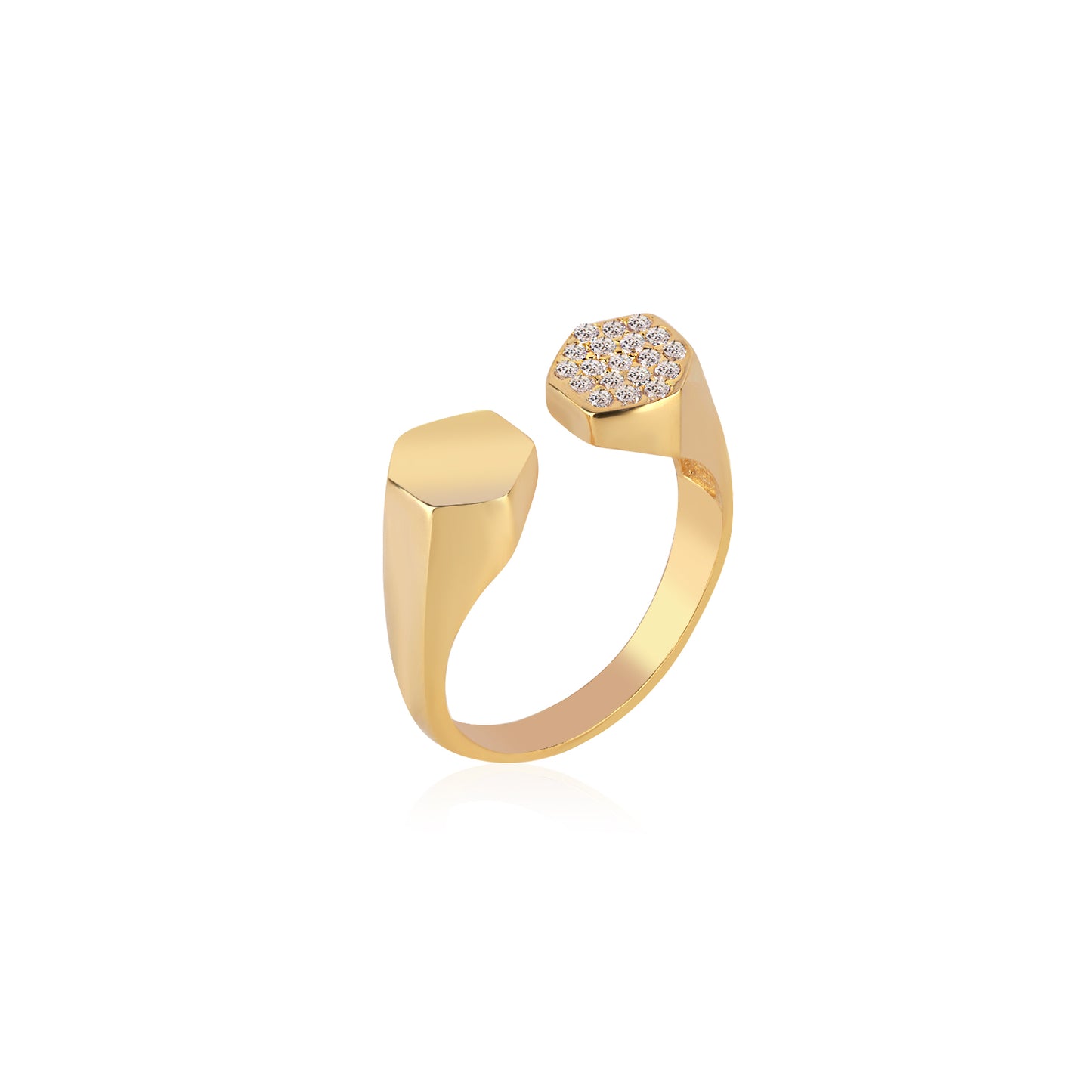 Hexa Pinky Ring